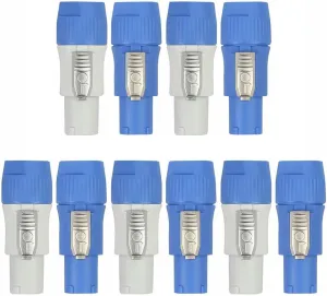 10 Set PowerCON Type A NAC3FCA  NAC3MPA-1 Chassis Plug Panel Adapter Audio Stage Equipment Accessories