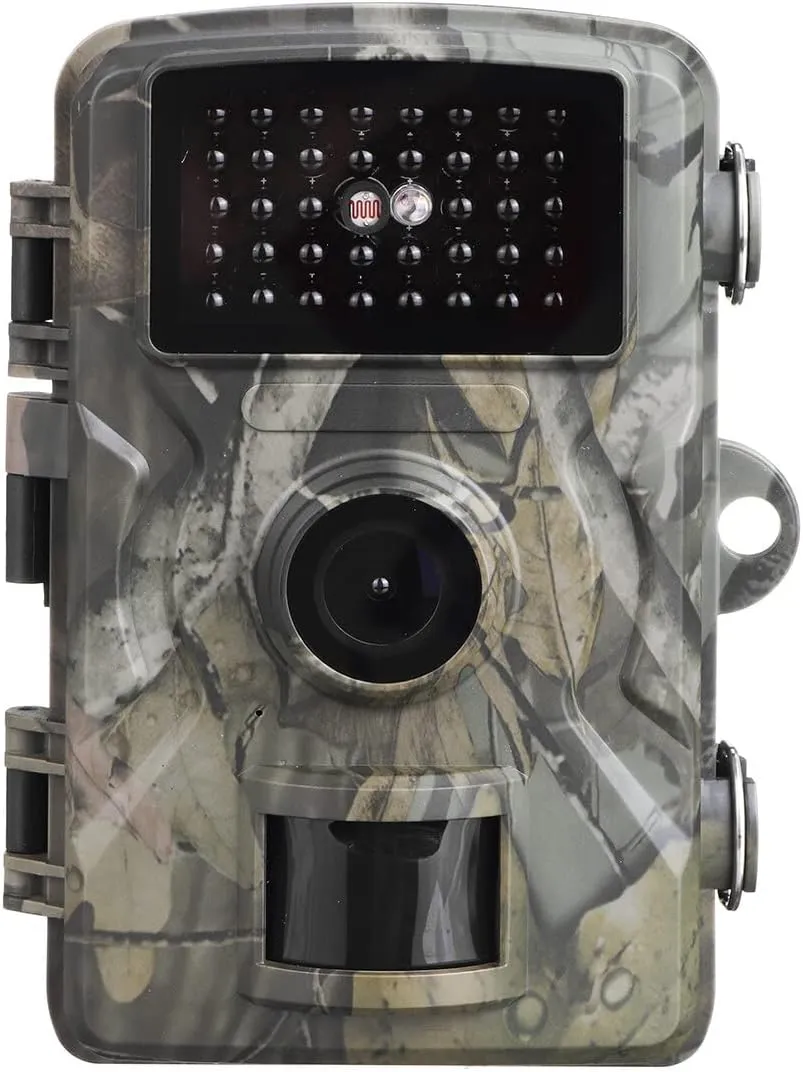 12MP Trail Camera Hunting Camera 1080P Motion Latest Sensor View 0.3s Trigger Time Trail Game Camera IP66 Waterproof LCD for Wildlife Monitoring