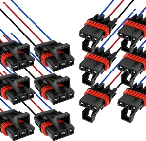 12PCS Polaris Pulse Bar Connectors Polaris Ranger XP 1000 RZR Pro General RS1 Accessories 2018-2024, Pulse Power Plug Pigtail Bus Bar Harness connectors for Polaris General 1000 Xpedition