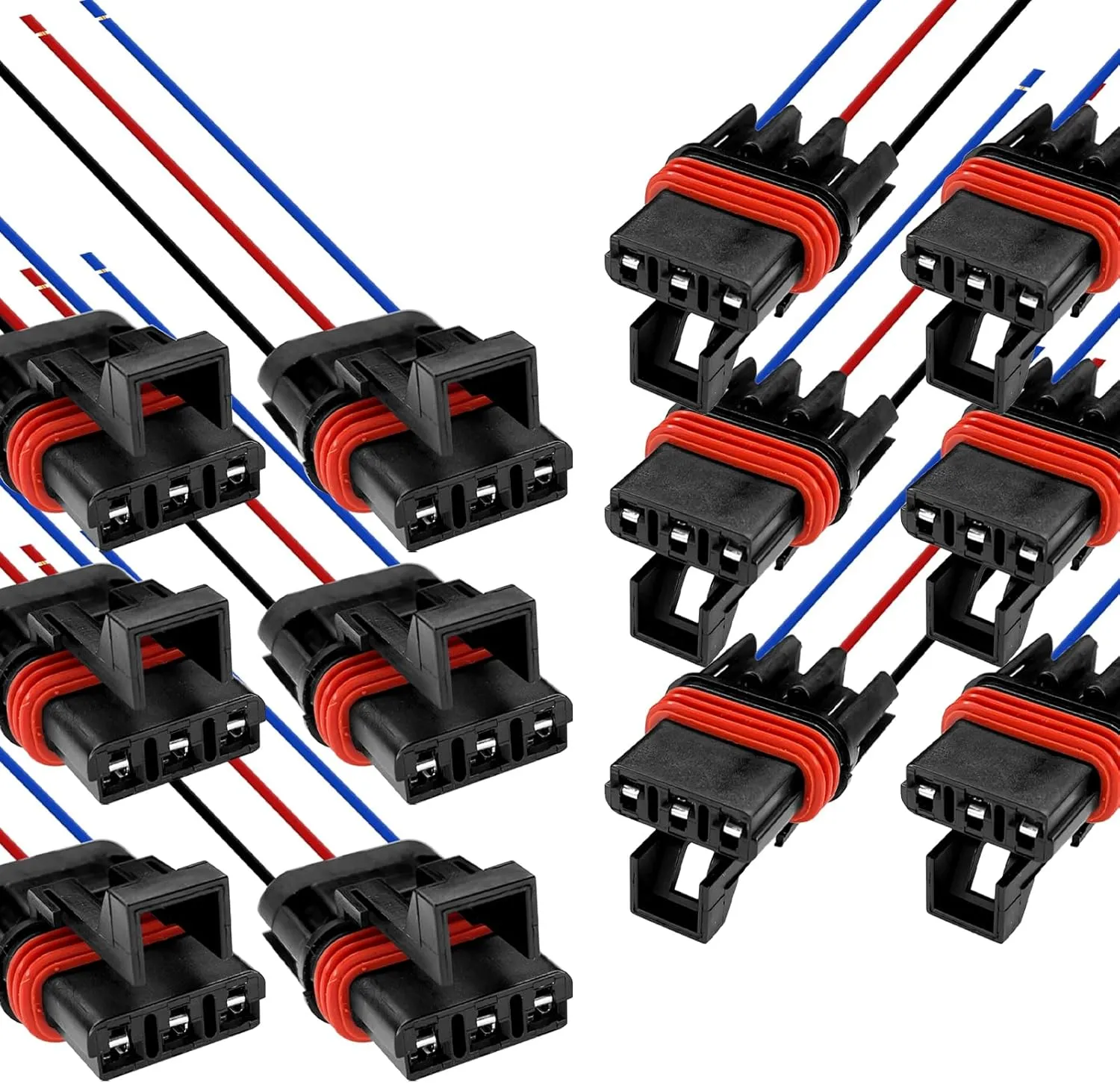 12PCS Polaris Pulse Bar Connectors Polaris Ranger XP 1000 RZR Pro General RS1 Accessories 2018-2024, Pulse Power Plug Pigtail Bus Bar Harness connectors for Polaris General 1000 Xpedition
