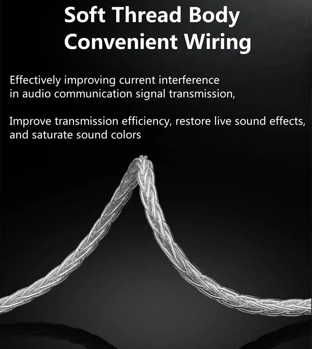 1.5m Pure Silver Balanced Headphone Cable, Compatible with Hifiman Ananda, Sundara, Arya, HE400SE, Deva-Pro & Other Audio Equipment (3.5mm to Dual 3.5mm Male)
