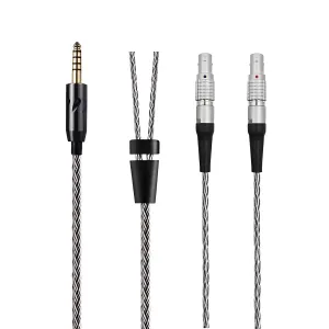16-Strand 2.5mm 3.5mm 4.4mm 6.35mm 6N OCC Balanced Cable 4.6ft Compatible with Focal Utopia, New Utopia Earphones