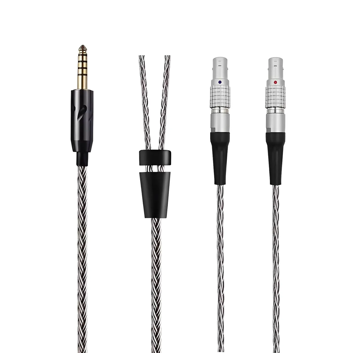 16-Strand 2.5mm 3.5mm 4.4mm 6.35mm 6N OCC Balanced Cable 4.6ft Compatible with Focal Utopia, New Utopia Earphones