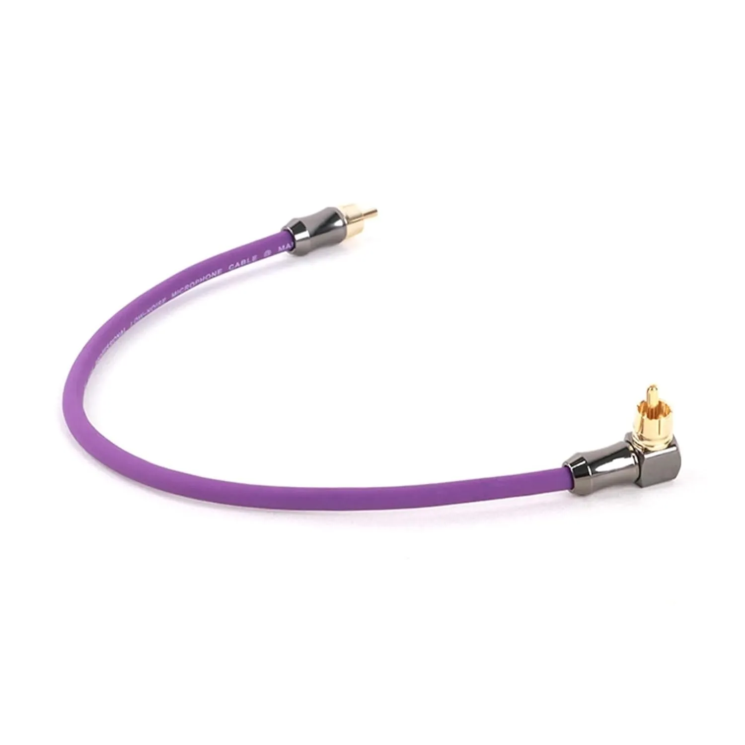 1PC 90 Degree R/CA to Straight R/CA Cable Ja-ck Audio Cable R/CA Stereo Aux Wire Compatible with The TV CD DVD VCD Sound Amplifier Console(Blue,2m)