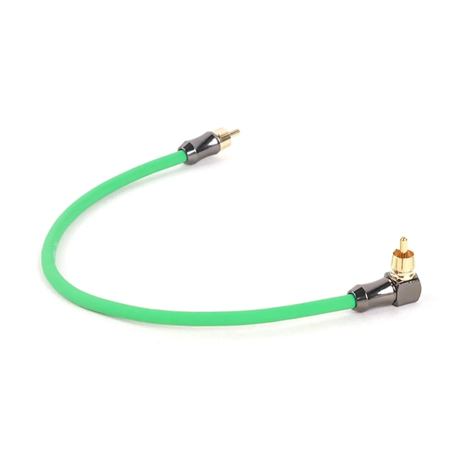 1PC 90 Degree R/CA to Straight R/CA Cable Ja-ck Audio Cable R/CA Stereo Aux Wire Compatible with The TV CD DVD VCD Sound Amplifier Console(Blue,2m)