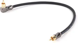 1PC 90 Degree to Straight Cable Jack Audio Cable Stereo Aux Wire for TV CD DVD VCD Radio Sound Amplifier Console(Black,25m)
