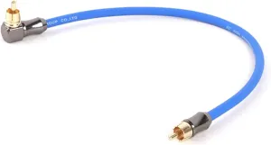 1PC 90 Degree to Straight Cable Jack Audio Cable Stereo Aux Wire for TV CD DVD VCD Radio Sound Amplifier Console(Blue,2m)