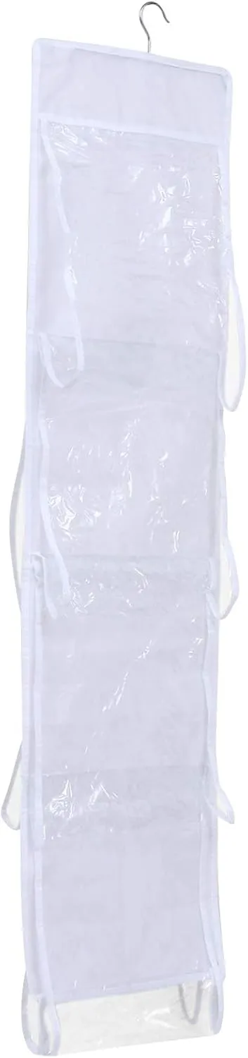 1Pc Hanging Handbag Organizer Storage Bag with Transparent Window for Easy Viewing for Over Door Storage for Organizing Bags and Items