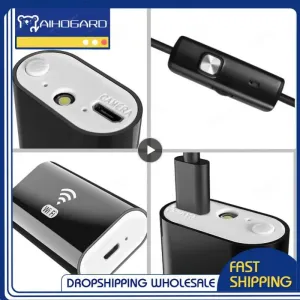 1PCS WiFi Endoscope Camera Mini Waterproof Inspection Snake Camera Borescope USB for Cars Wireless for & Android