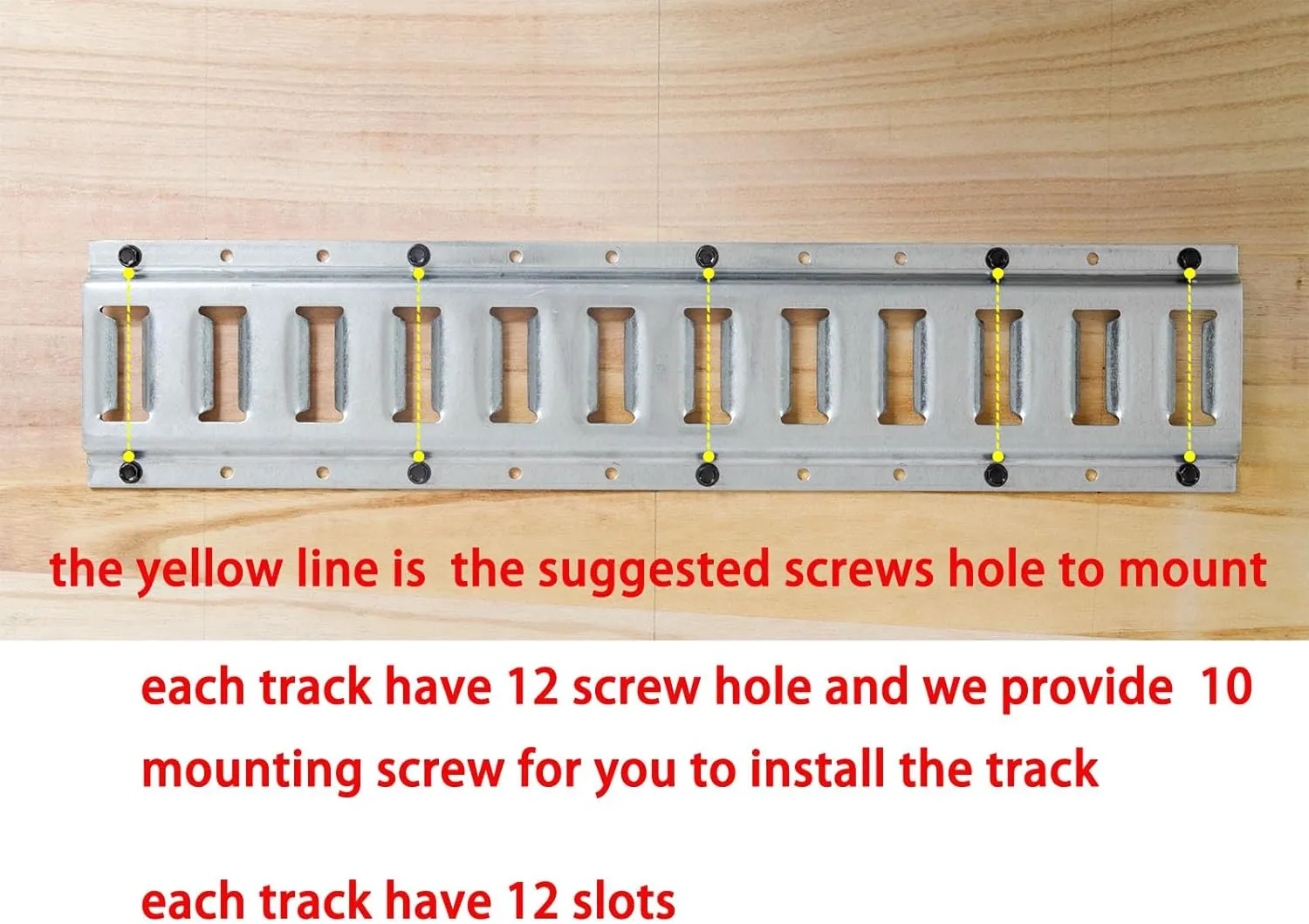 2 FT E Track Tie Down Rail 2' (4 Pack) for Truck Bed,Garages, Vans, Trailers, Motorcycle Tie Downs, ATV Mountings and Other Securing Accessories - E Track Bar Rails –Galvanized Steel