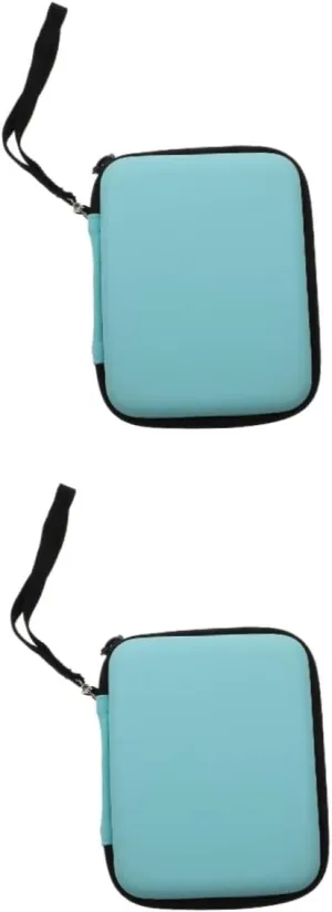 2 pcs Guitar Pick Organizer Sky Blue Plectrum Bag for Travel and Storage Portable Container Case for Guitar Picks Easy to Carry with Lanyard for Musicians and Enthusiasts