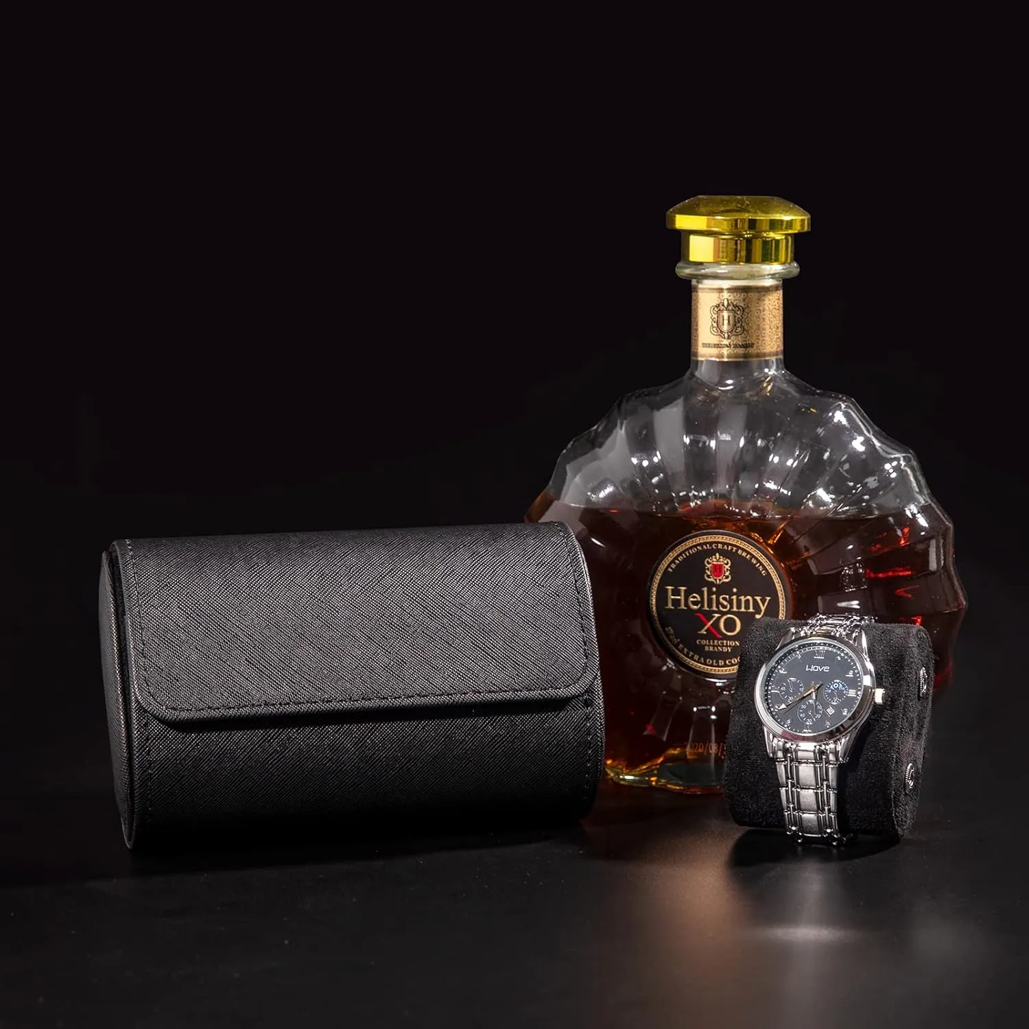 2 Watch Travel Case -Premium Leather With Perfect Texture.(Watch Carrying Or Organizer For Storage And Display). Luxury Gifts for Men Handcrafted by Artisans.
