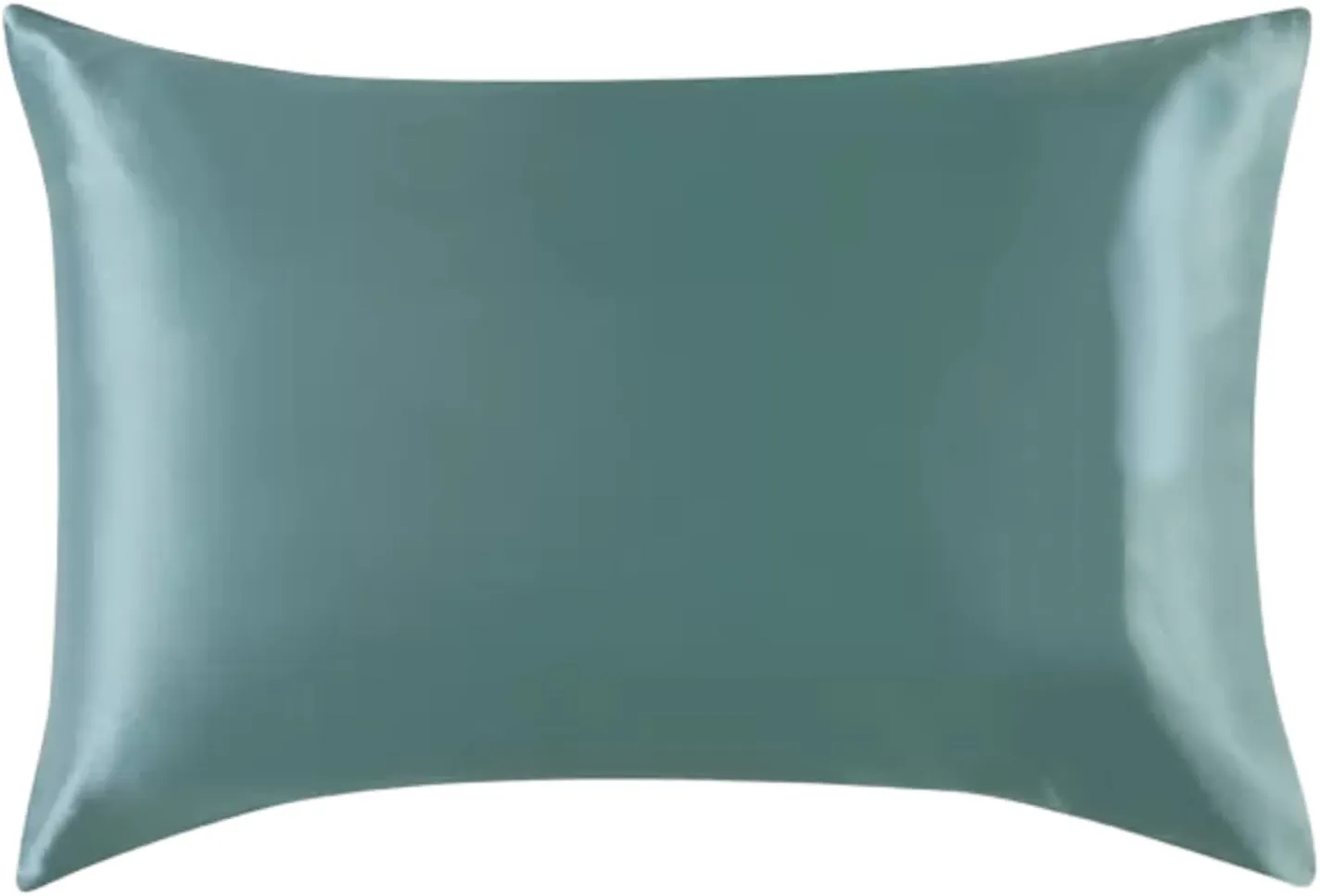 22 Momme Silk Pillowcase for Hair and Skin Made in USA,100% Pure Mulberry Silk Pillow Cases, 6A Grade Natural Organic Silk, Oeko-TEX Certified, Anti Aging, 1 Pack 20"x26" (Standard, Mineral Blue)