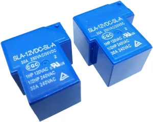 2pc T90 Coil Relay 12VDC 30A 250VAC 30VDC 4 pin SLA-12VDC-SL-A PCB Type