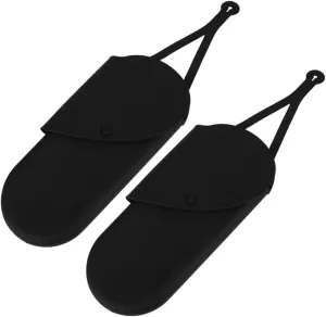 2pcs Hair Curler Bag for Travel Hotel Use Portable Heat Resistant Silicone Hair Iron Pouch