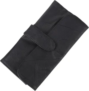 2pcs Portable Makeup Organizer Case Travel Pouch Cosmetic Bag for Storage Brush Useful Ing, Black, 32.5x23cm
