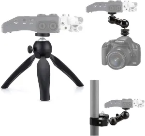 3-in-1 Zoom Recorder Tripod,Clamp Mount Stand Accessory Kit for Zoom Recorder H6 H5 H4n H2n H1n,Tascam Recorder DR-40 DR-05 DR-22WL DR-44WL DR-100MKIII - Acetaken