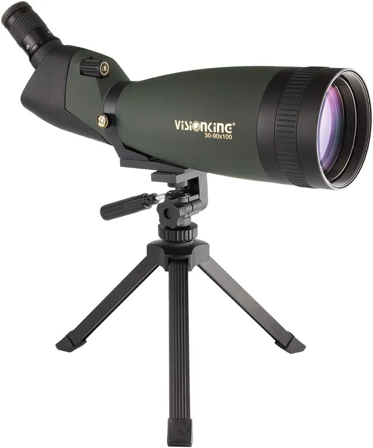 30-90x100 HD Spotting Scope Waterproof Monoculars Telescope