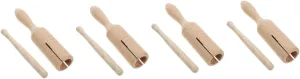 4 Sets Music Boys and Girls Musical Instruments Toddler Percussion Rod Easy to Store No Burrs
