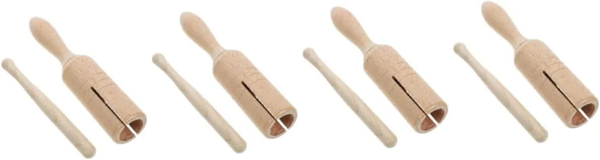 4 Sets Music Boys and Girls Musical Instruments Toddler Percussion Rod Easy to Store No Burrs