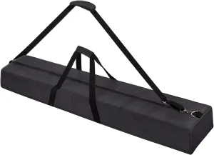 48" Long Tripod Carrying Bag for Speaker and Light Stands, Mic/Microphone Poles - with Adjustable Shoulder Strap, Heavy Duty Handle and Double Zipper