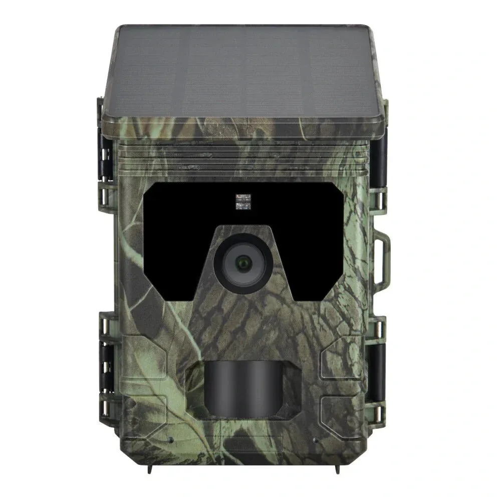 4K 36MP Solar Powered Hunting Camera bluetooth WiFi Outdoors Surveillance Camera 2 inch TFT LCD Display APP Online Viewing for Wild Life Animals