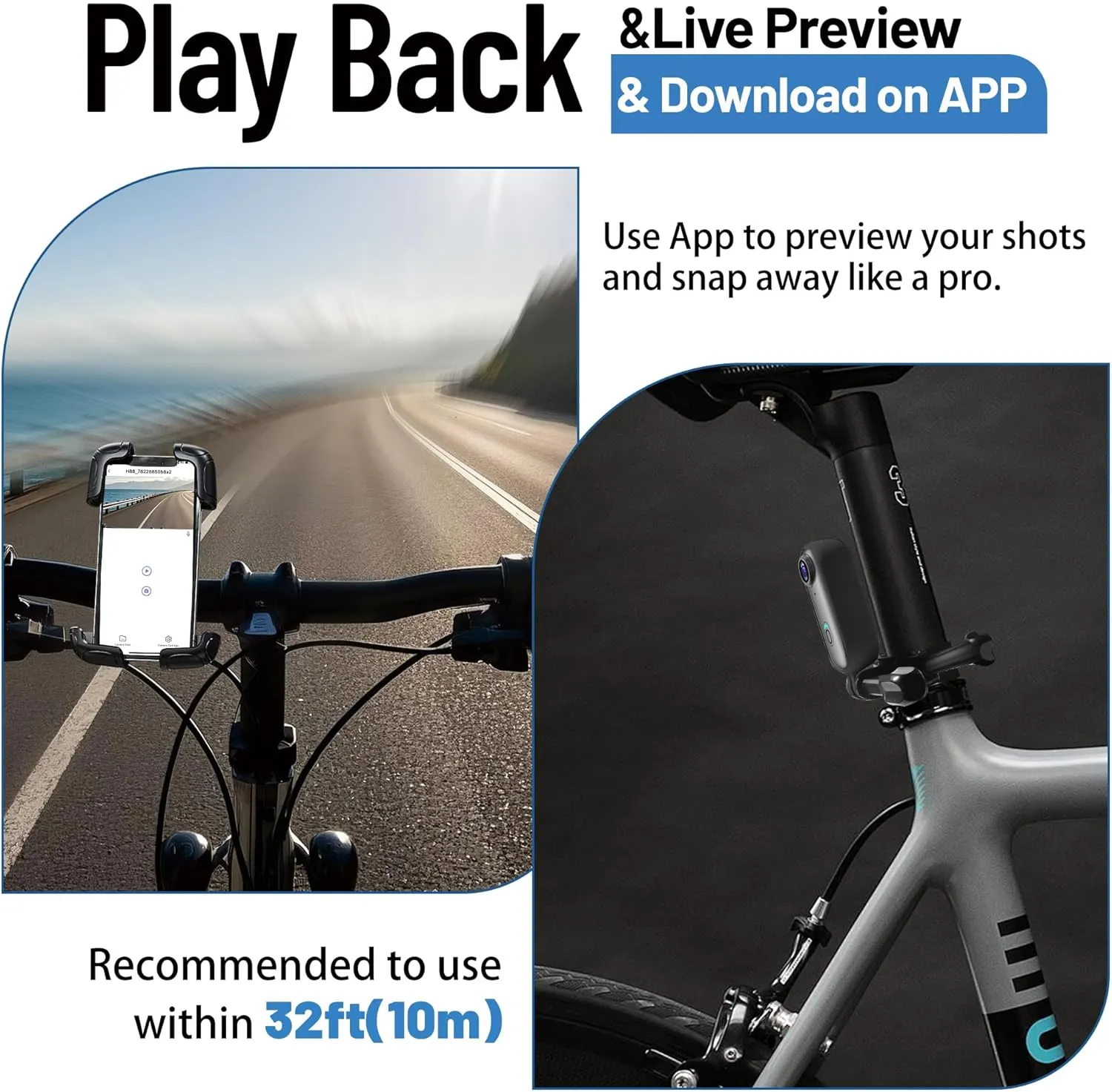 4K Mini Action Camera 128GB Thumb POV Portable Body Cam Wearable Video Recorder with IPX7 Waterproof Underwater Camcorder, Helmet Mount, Magnetic Sport DV for Bike Cycling, Pet, Vlogging(Black)