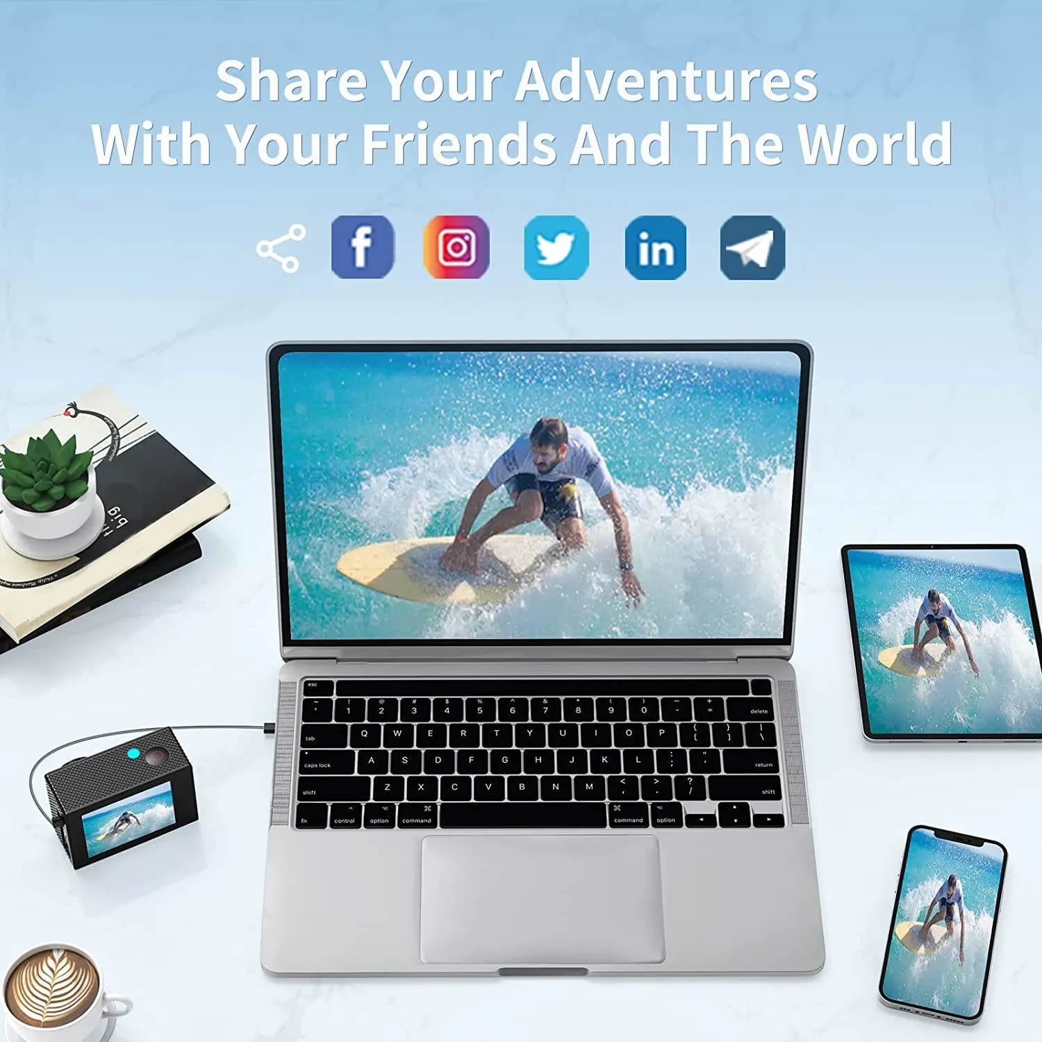 4K Underwater Camera - Waterproof Up to 30 Meters for Stunning Underwater Photos & Videos