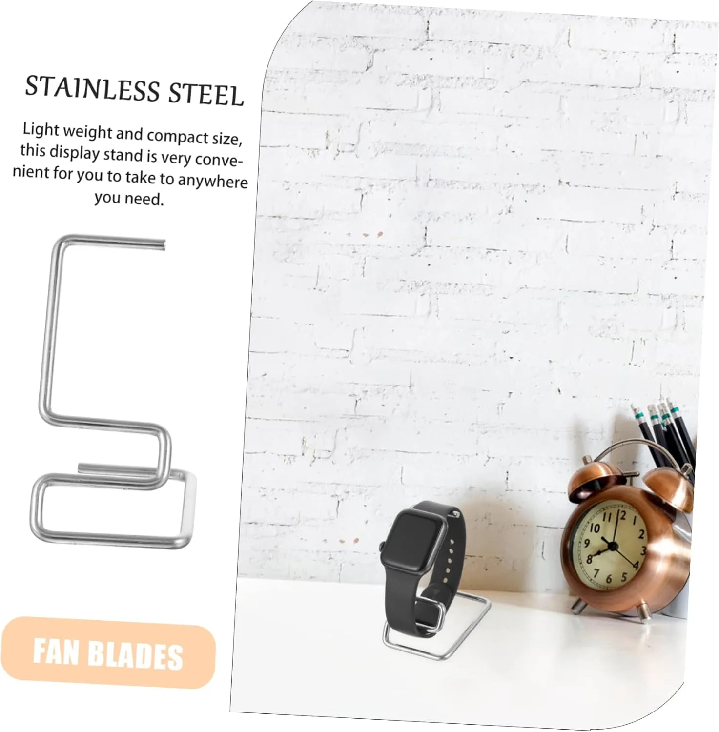 4pcs Men's Watch Stand Wrist Watch Holder Metal Jewelry Rack Showcase Bangle Organizer