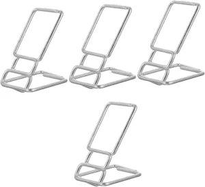 4pcs Men's Watch Stand Wrist Watch Holder Metal Jewelry Rack Showcase Bangle Organizer