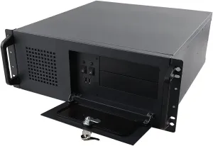 4U Wall Mount Server Cabinet IT Network Rack,Server Rack Cabinet Enclosure with Locking Door Side Panels&7 x 3.5 HDD Drive Bays with 80 mm Fan,SL-450A