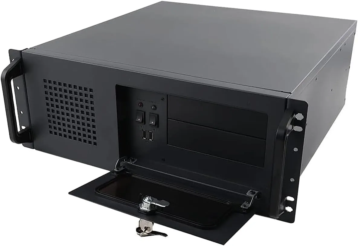 4U Wall Mount Server Cabinet IT Network Rack,Server Rack Cabinet Enclosure with Locking Door Side Panels&7 x 3.5 HDD Drive Bays with 80 mm Fan,SL-450A