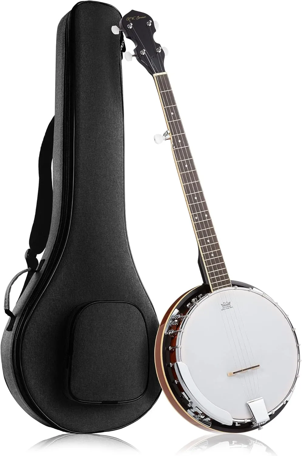 5-String Banjo 24 Bracket with Closed Solid Back and Geared 5th Tuner