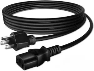 5ft AC Power Cord for EcoQuest Fresh Air Purifier Ionizer 3-Pin Plug