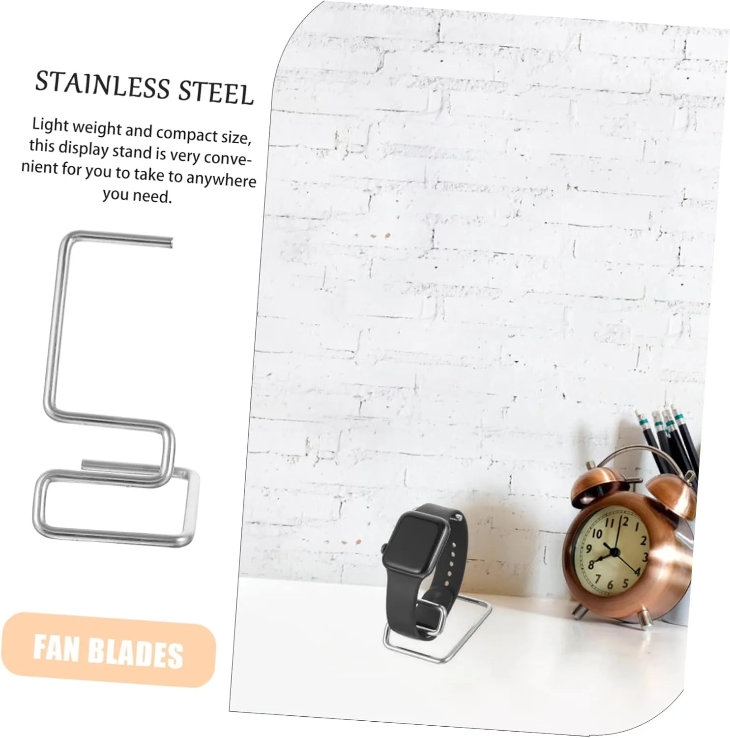5pcs Metal Watch Display Stand Watch Shelf Organizer Elegant Bracelet Holder