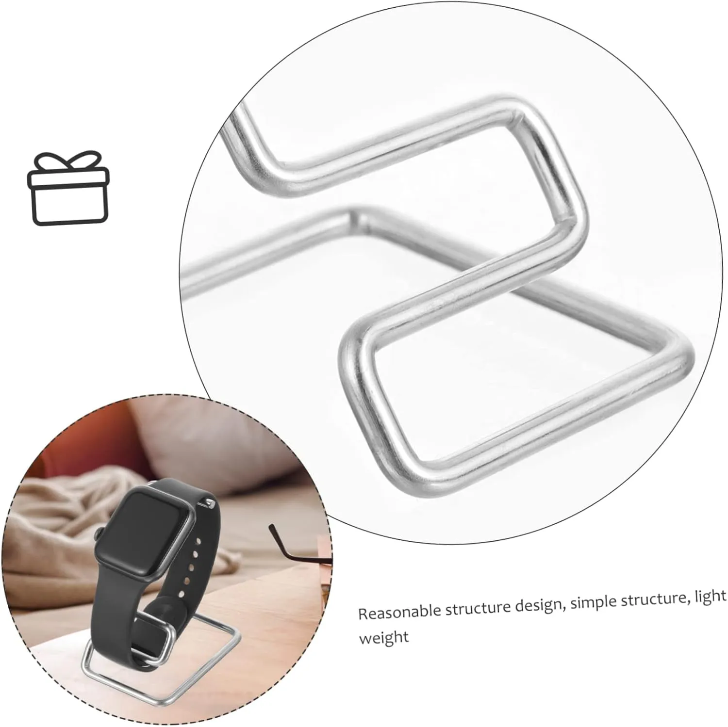 5pcs Metal Watch Display Stand Watch Shelf Organizer Elegant Bracelet Holder