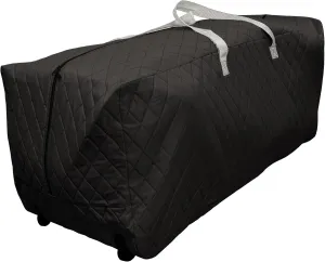 75 Gallon Heavy Duty Rolling Duffle Bag – Quilted, Durable Moving & Storage Bag with Wheels – Extra Large Capacity for Dorm, Holiday, Travel or Seasonal Use in Black by Simple Living Solutions