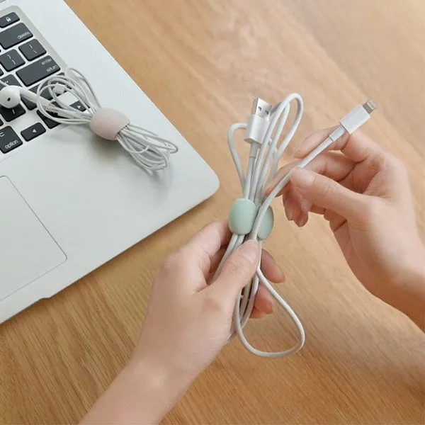 8-Piece: Portable Reusable Cable Clips Organizer