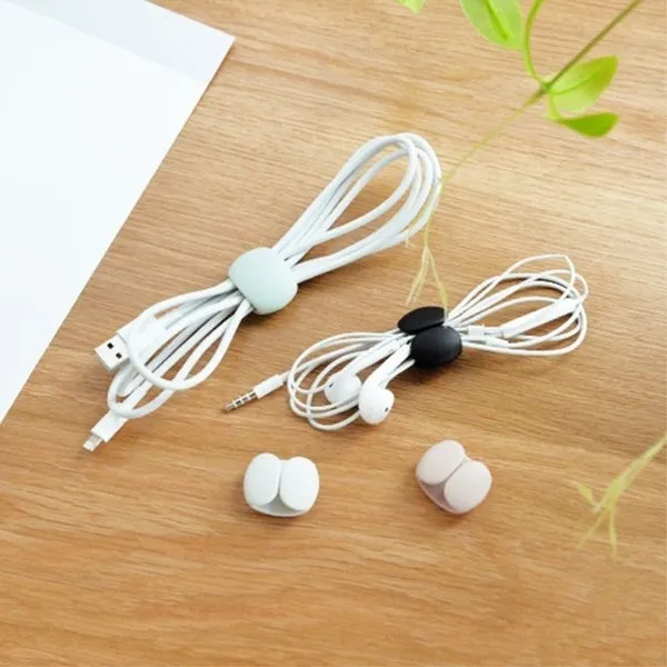 8-Piece: Portable Reusable Cable Clips Organizer