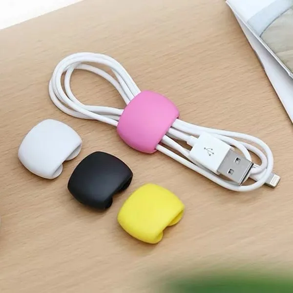 8-Piece: Portable Reusable Cable Clips Organizer