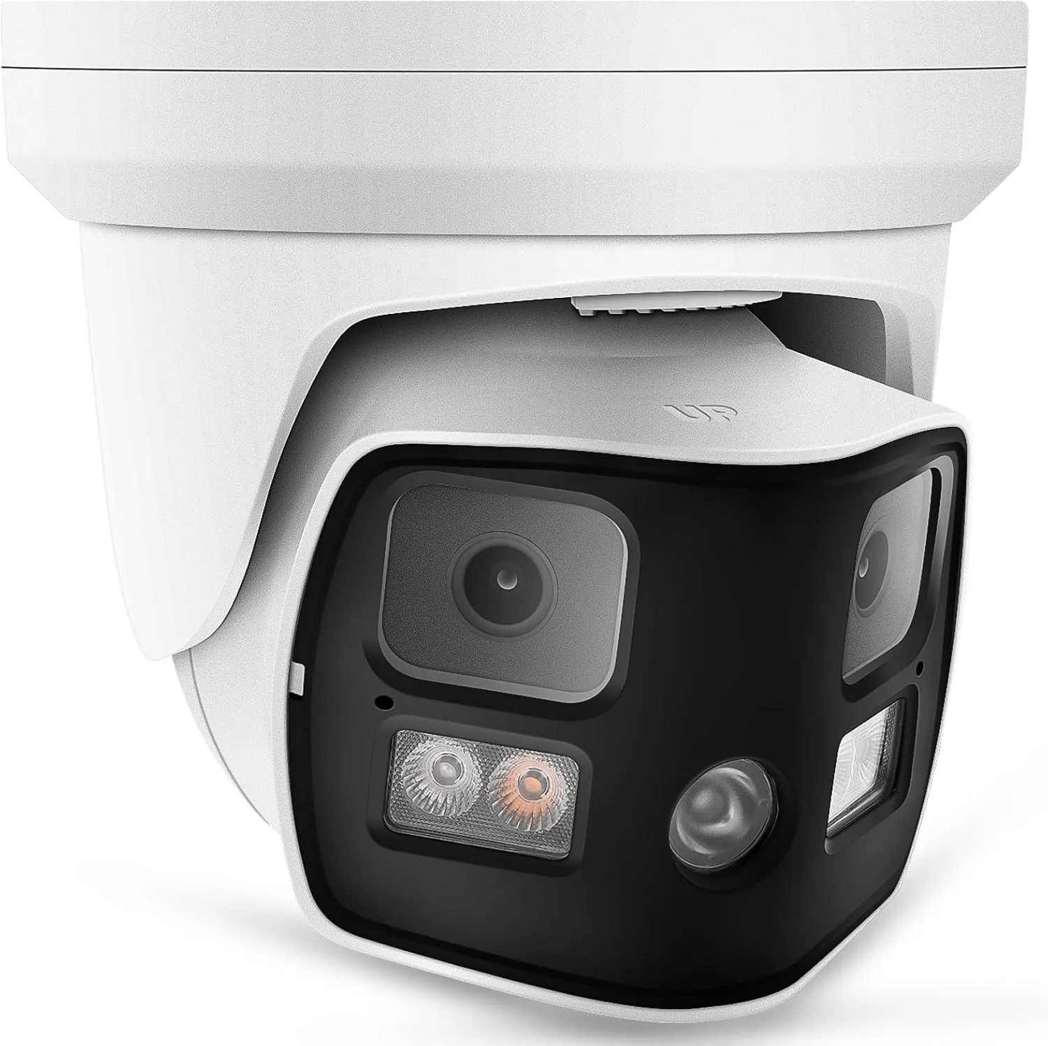 8MP 4K Dual Lens Poe IP Security Camera 180 Degree Panoramic Wide Angle, Full Color Night Vision, H.265, IP66, ONLY Compatible with Hik-Vision Uniview NVR, Blue Iris, NDAA Compliant