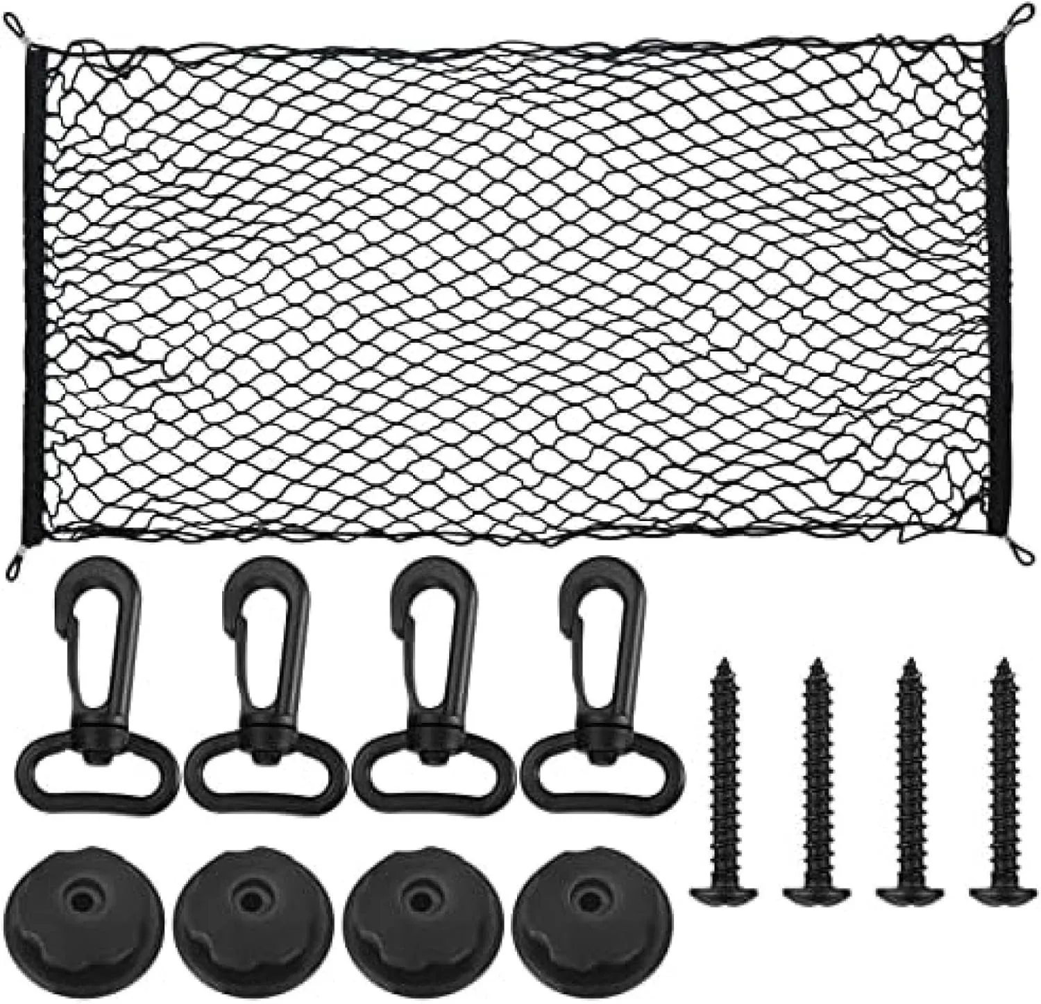 90x40cm Nylon Mesh, Elastic String with 4 Carabiners 4 Hooks,for MG ZS GS 3 5 6 7 350 550 ZT orkina GT TF 3SW Morris GARAGES