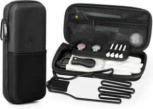 Active Carbon Fabric Odor - Absorbing Golf Glove Holder Case with Glove Shaper - Multifunctional Organizer for Phone, Tees, Divot Tool, Golf Gifts for Men & Women