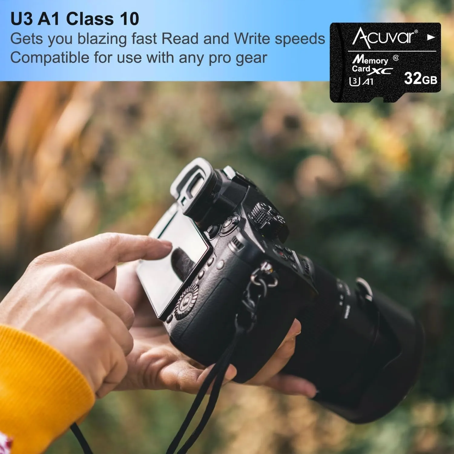 Acuvar 16MP Megapixel Compact Digital Photo and Video Camera with 2.4" LCD Screen, 32GB SD Card, Mic Input and USB Media Transfer (Gold)