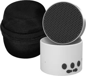 Adaptive Sound Technologies LectroFan Micro2 & Carrying Case for LectroFan Micro2 - Portable Bluetooth Speaker - Compact Sound Machine for Travel - White Sound Machine & Black Case