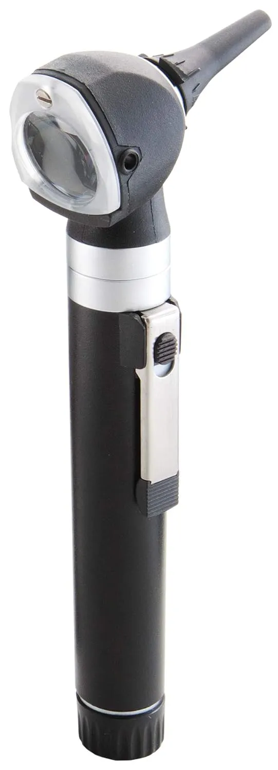 ADC Otoscope, Pocket Size, LED Lamp, 2.5V Hard Case, Diagnostix 5111NL, Black
