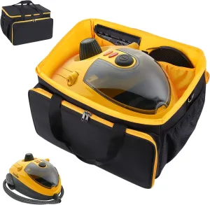 Adjustable Storage Bag Compatible with Wagner Spraytech C900134 Steamer Portable Steam Cleaner Carry Bag with Extra Pockets for Accessories (Bag Only)
