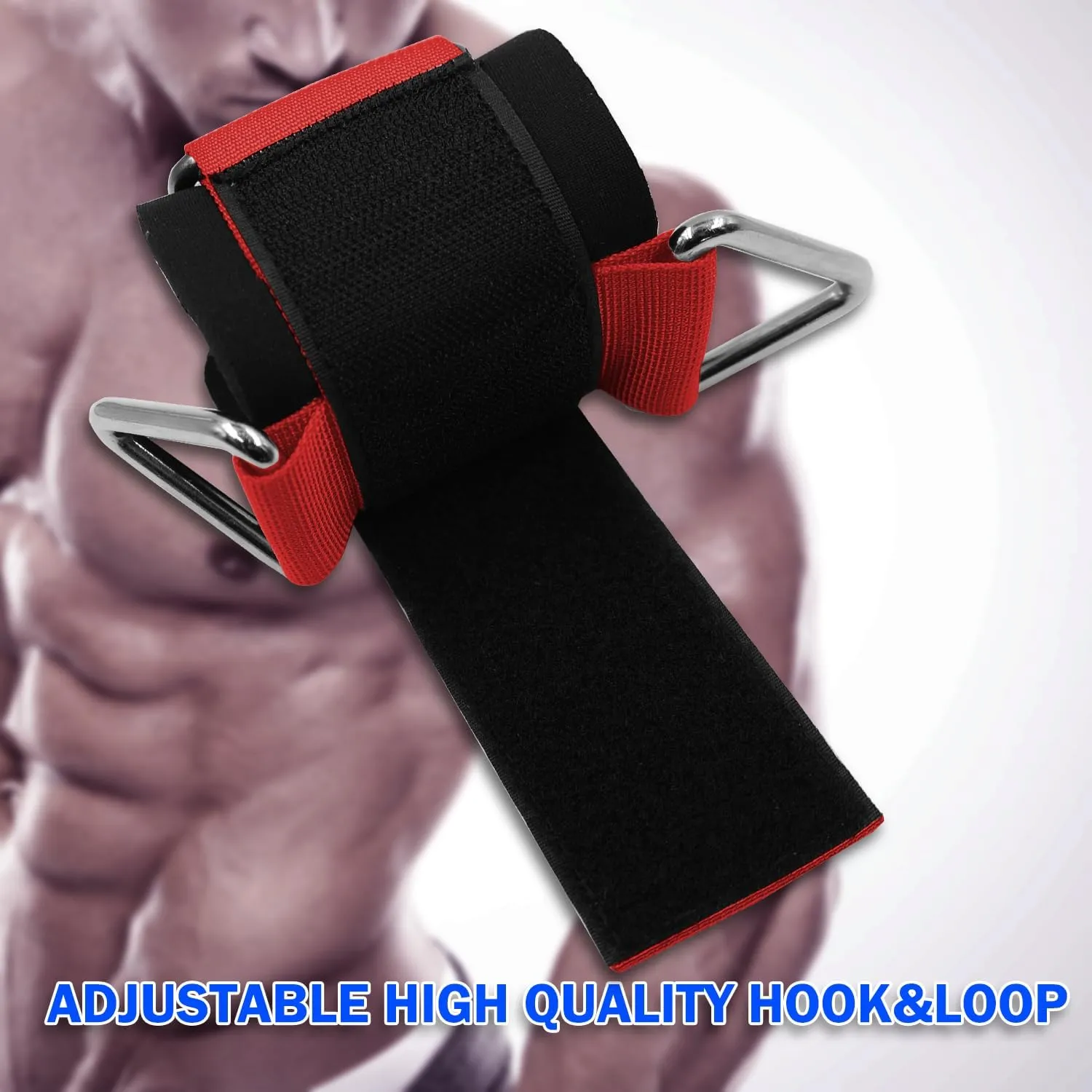 Adjustable Wrist Cuffs Neoprene Padded Straps for Cable Machines Strength Training Equipment