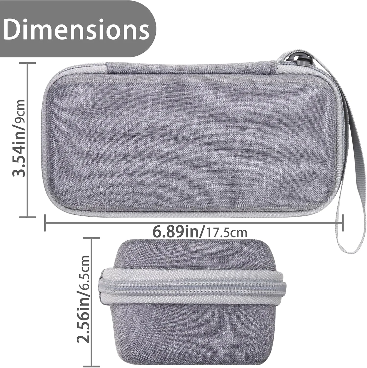 Aenllosi Hard Carrying Case Compatible with Rode Wireless ME Clip/Wireless GO II Dual Channel Compact Digital Wireless Microphone System (gray)