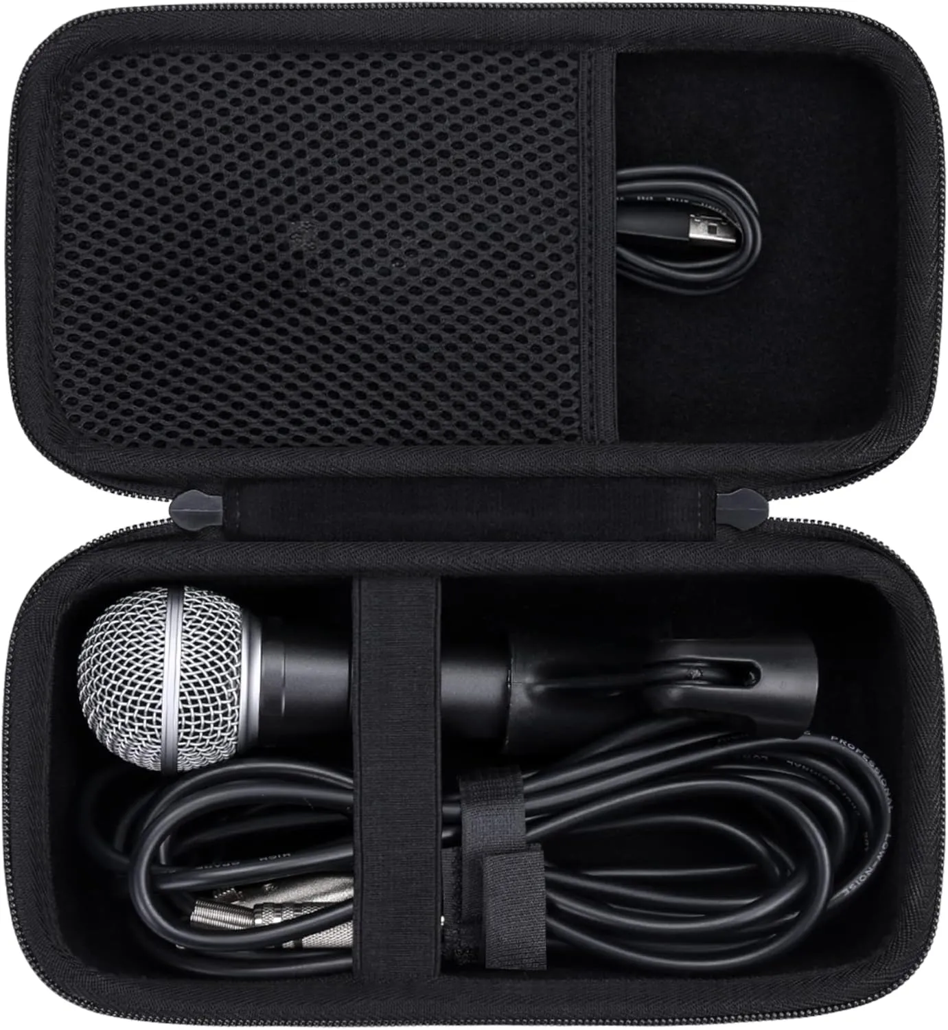 Aenllosi Hard Carrying Case Compatible with Shure SM58/PGA48/SM48S/BETA 58A/PGA58/SV200/SV100/KSM8 Cardioid Dynamic Vocal Microphone (SM58/PGA48/SM48S/BETA 58A/PGA58)